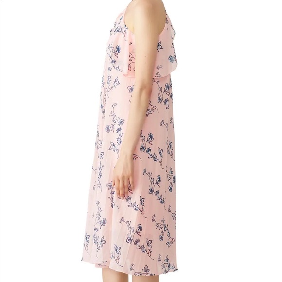 SHOSHANNA Halter Silk Ruffle Pink Dress - Picture 4 of 9